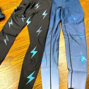 UltraCore Lightening leggings. Selling as a pair. One navy ombre one black.